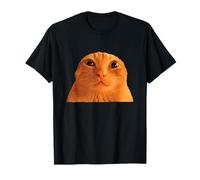 Funny Weird Cat Face Meme Silly Hilarious Cat Confused Camiseta