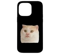 Funny Weird Cat Face Meme Silly Hilarious Cat Confused Carcasa para iPhone 14 Pro MAX