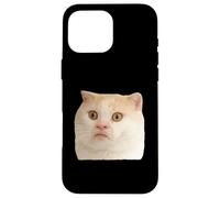 Funny Weird Cat Face Meme Silly Hilarious Cat Confused Carcasa para iPhone 16 Pro MAX