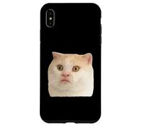 Funny Weird Cat Face Meme Silly Hilarious Cat Confused Carcasa para iPhone XS MAX
