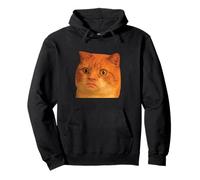 Funny Weird Cat Face Meme Silly Hilarious Cat Confused Sudadera con Capucha