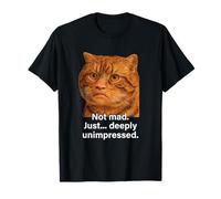 Funny Weird Cat Face Meme Silly Hilarious Mad Cat Confused Camiseta