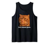 Funny Weird Cat Face Meme Silly Hilarious Mad Cat Confused Camiseta sin Mangas