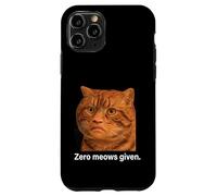 Funny Weird Cat Face Meme Silly Hilarious Mad Cat Confused Carcasa para iPhone 11 Pro