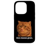 Funny Weird Cat Face Meme Silly Hilarious Mad Cat Confused Carcasa para iPhone 14 Pro