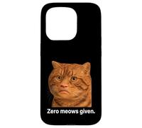Funny Weird Cat Face Meme Silly Hilarious Mad Cat Confused Carcasa para iPhone 15 Pro