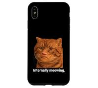 Funny Weird Cat Face Meme Silly Hilarious Mad Cat Confused Carcasa para iPhone XS MAX