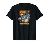 Funny Welder Sparks Fly Fabricator Humor Design Camiseta