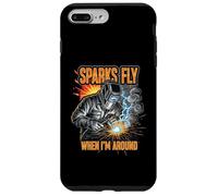 Funny Welder Sparks Fly Fabricator Humor Design Carcasa para iPhone 7 Plus/8 Plus