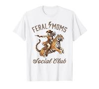 Funny Western Cowboy Country Mama. Feral Moms Social Club Camiseta