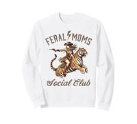 Funny Western Cowboy Country Mama. Feral Moms Social Club Sudadera