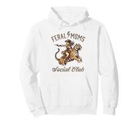 Funny Western Cowboy Country Mama. Feral Moms Social Club Sudadera con Capucha
