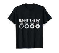 Funny What The F? - Lente F-Stop con Apertura de cámara fotográfica Camiseta gráfica económica, Hombre, Negro, M