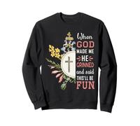 Funny When God Made Me He Said This'll Be Fun Dichings Men Sudadera