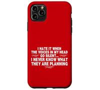 Funny When The Voices Go Silent Sarcastic Carcasa para iPhone 11 Pro MAX