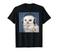 Funny White Owl Music Lover Bubblegum Zoo Niños Niñas Niños Camiseta