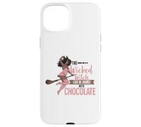 Funny Wicked Black Witch Chocolate Melanina Halloween Witches Carcasa para iPhone 15 Plus