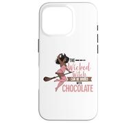 Funny Wicked Black Witch Chocolate Melanina Halloween Witches Carcasa para iPhone 16 Pro