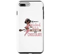 Funny Wicked Black Witch Chocolate Melanina Halloween Witches Carcasa para iPhone 7 Plus/8 Plus