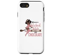Funny Wicked Black Witch Chocolate Melanina Halloween Witches Carcasa para iPhone SE (2020) / 7/8