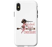 Funny Wicked Black Witch Chocolate Melanina Halloween Witches Carcasa para iPhone X/XS