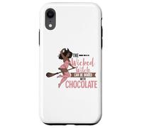Funny Wicked Black Witch Chocolate Melanina Halloween Witches Carcasa para iPhone XR