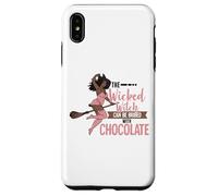 Funny Wicked Black Witch Chocolate Melanina Halloween Witches Carcasa para iPhone XS MAX