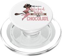 Funny Wicked Black Witch Chocolate Melanina Halloween Witches PopSockets PopGrip para MagSafe