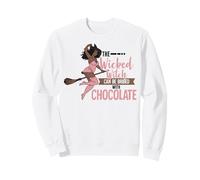 Funny Wicked Black Witch Chocolate Melanina Halloween Witches Sudadera