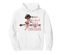 Funny Wicked Black Witch Chocolate Melanina Halloween Witches Sudadera con Capucha