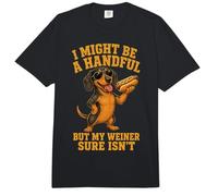 Funny Wiener Dog Adult Humor Dachshund Crude Saying Quote Comfort Colors Adult Heavyweight T-Shirt