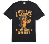 Funny Wiener Dog Adult Humor Dachshund Crude Saying Quote Comfort Colors Adult Heavyweight T-Shirt
