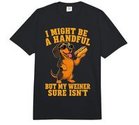 Funny Wiener Dog Adult Humor Dachshund Crude Saying Quote Comfort Colors Adult Heavyweight T-Shirt