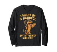 Funny Wiener Dog Adult Humor Dachshund Crude Saying Quote Manga Larga