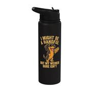 Funny Wiener Dog Adult Humor Dachshund Crude Saying Quote Stainless Steel Insulated Water Bottle