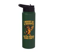 Funny Wiener Dog Adult Humor Dachshund Crude Saying Quote Stainless Steel Insulated Water Bottle