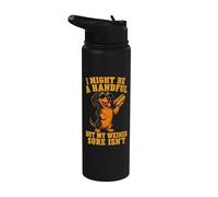 Funny Wiener Dog Adult Humor Dachshund Crude Saying Quote Stainless Steel Insulated Water Bottle