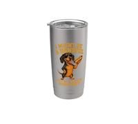 Funny Wiener Dog Adult Humor Dachshund Crude Saying Quote Vaso térmico de acero inoxidable de doble pared