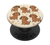 Funny Wiener Dogs Cute Salchicha Perros Salchicha PopSockets PopGrip Adhesivo