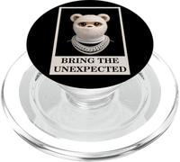Funny Wild Teddy Bear with Fur Mask Bring The Unexpected PopSockets PopGrip para MagSafe