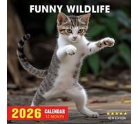 Funny Wildlife Calendar 2026: Twelve months of amusing creatures in nature