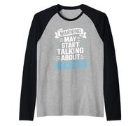 Funny Winchester Warning puede comenzar a hablar de Winchester Camiseta Manga Raglan