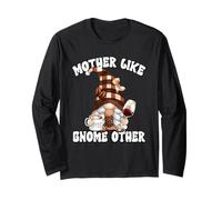 Funny Wine and Coffee GNOME For Women Cute Coffee Mom Saying Manga Larga