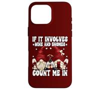 Funny Wine GNOME Couple For Drinking Wine with My Gnomies Carcasa para iPhone 16 Pro MAX