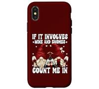 Funny Wine GNOME Couple For Drinking Wine with My Gnomies Carcasa para iPhone X/XS