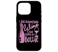 Funny Wine Retro I Rescated Wine Trapped In A Bottle Girl Red Carcasa para iPhone 16 Pro