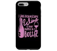 Funny Wine Retro I Rescated Wine Trapped In A Bottle Girl Red Carcasa para iPhone 7 Plus/8 Plus
