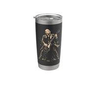Funny Winston Churchill tocando la guitarra Vaso térmico de acero inoxidable de doble pared