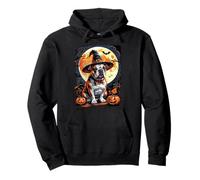 Funny Witch Bulldog Pumpkins Halloween Ghost Spooky Lover Sudadera con Capucha