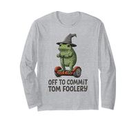 Funny Witch Frog Off Cometer Tom Foolery Humor para Amigos Manga Larga